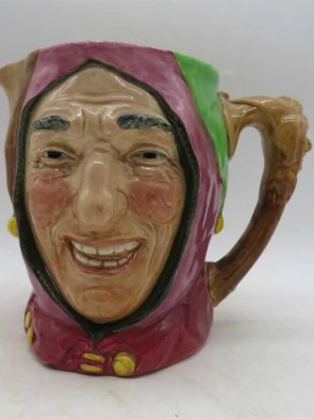 Royal Doulton Touchstone Jester Large Character Jug 6” Vtg A Mark D5634